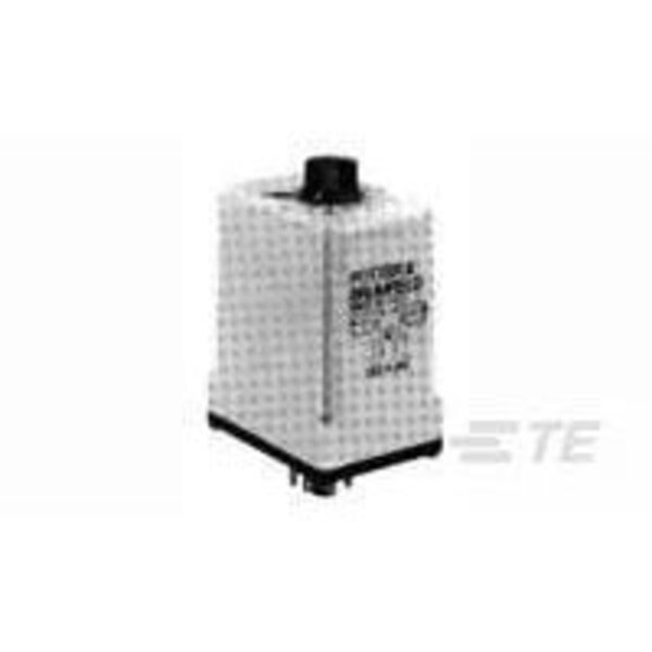 On-Delay Relay, Dpdt, Momentary, 10A (Contact), 30Vdc (Contact), 1S Adj Min, 180S Adj Max, Ac/Dc, Te Connectivity, Mfr#: 9-1393136-8